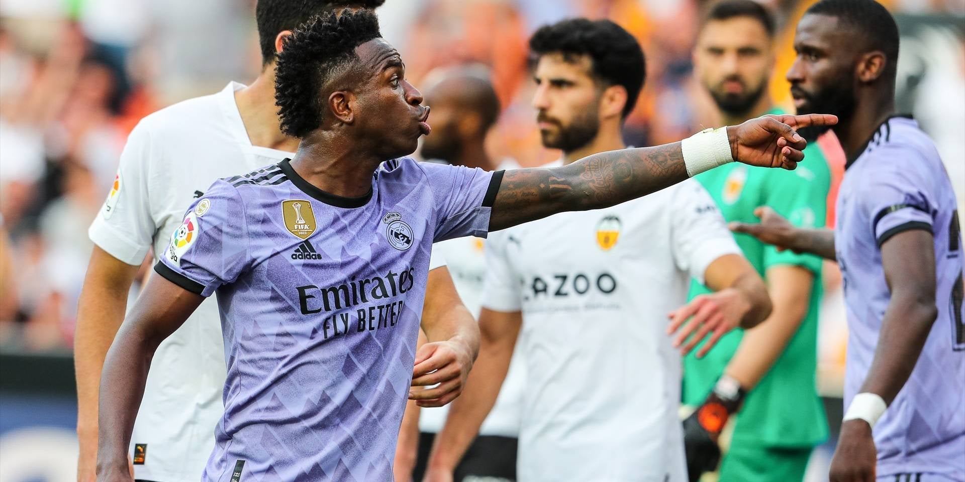 Vinicius Jr., durant el partit contra el València de la temporada 2022/23 | Europa Press