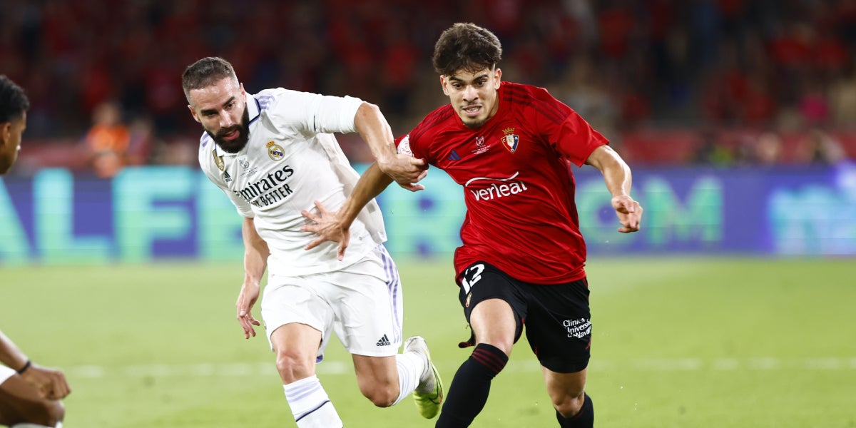 Abde i Carvajal durant la final de la Copa del Rei 2022/23 | CA Osasuna