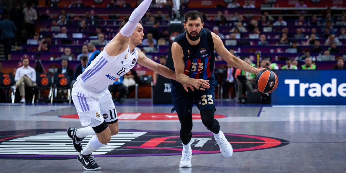 Nikola Mirotic durant el Clàssic d'Eurolliga | FC Barcelona