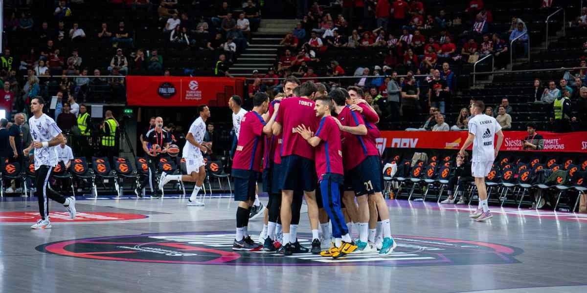 Los jugadores del Barça antes del inicio de las semifinales | FC Barcelona