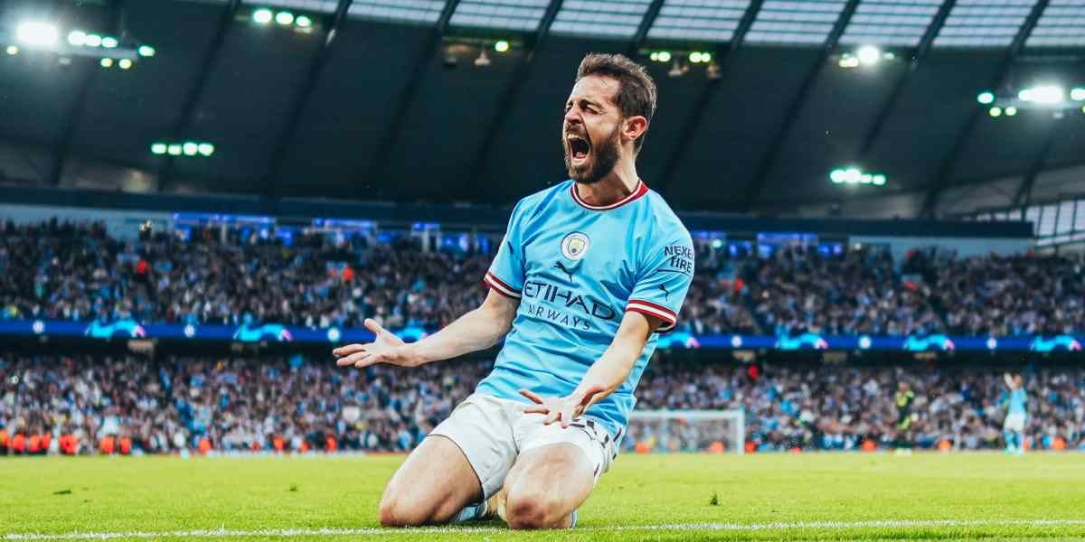 Bernardo Silva, celebrant un dels gols contra el Reial Madrid | Europa Press