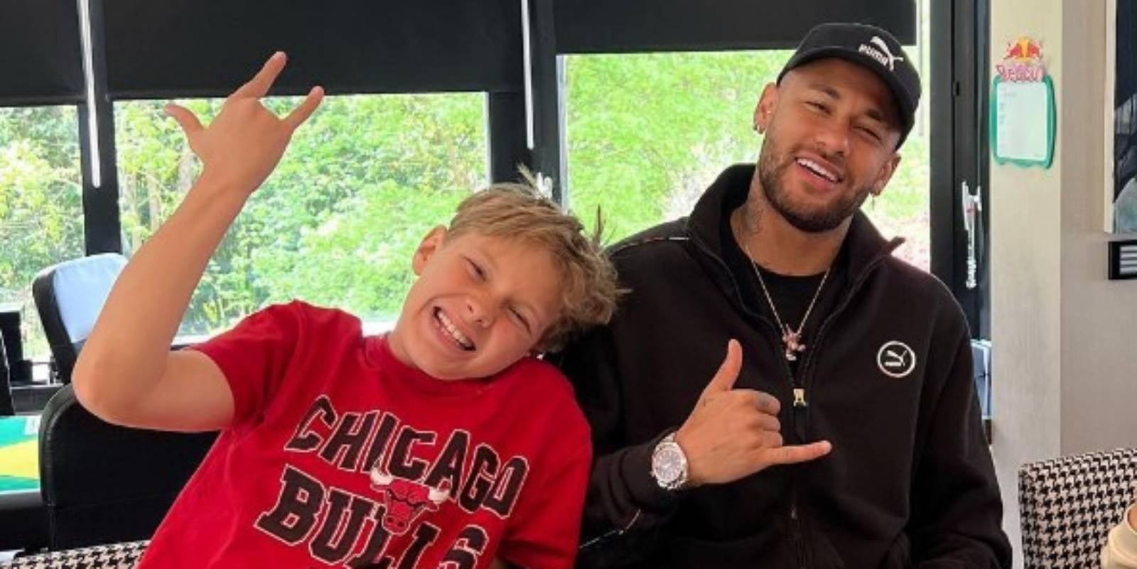 Nymar Júnior amb el seu fill | Instagram de Neymar