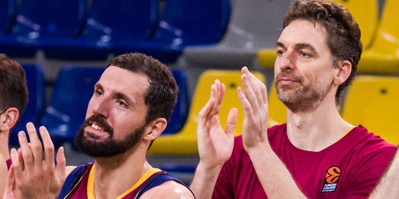 Pau Gasol i Nikola Mirotic, durant la seva etapa compartida al Barça | Europa Press