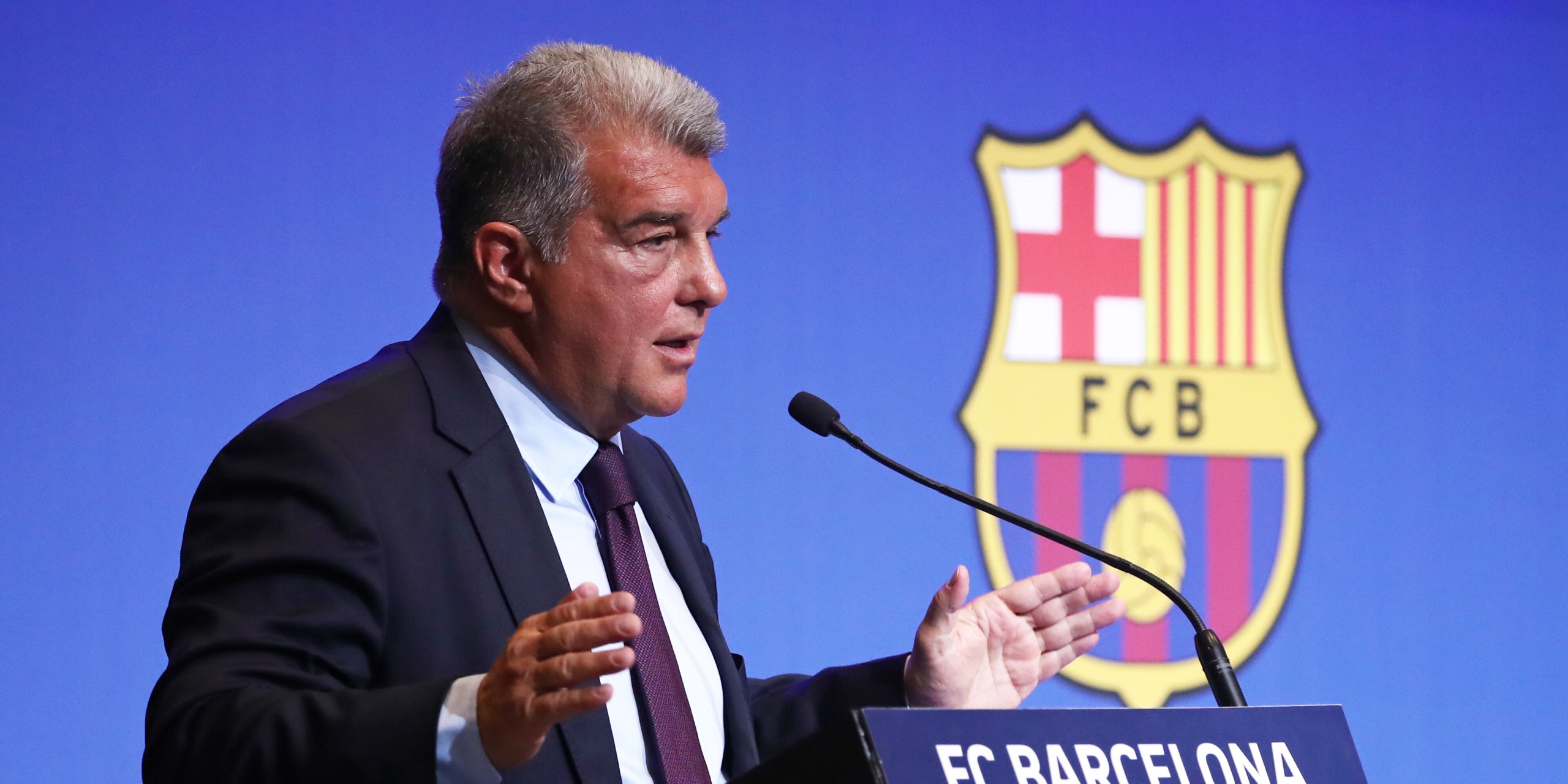 Joan Laporta, en una conferència de premsa | Europa Press