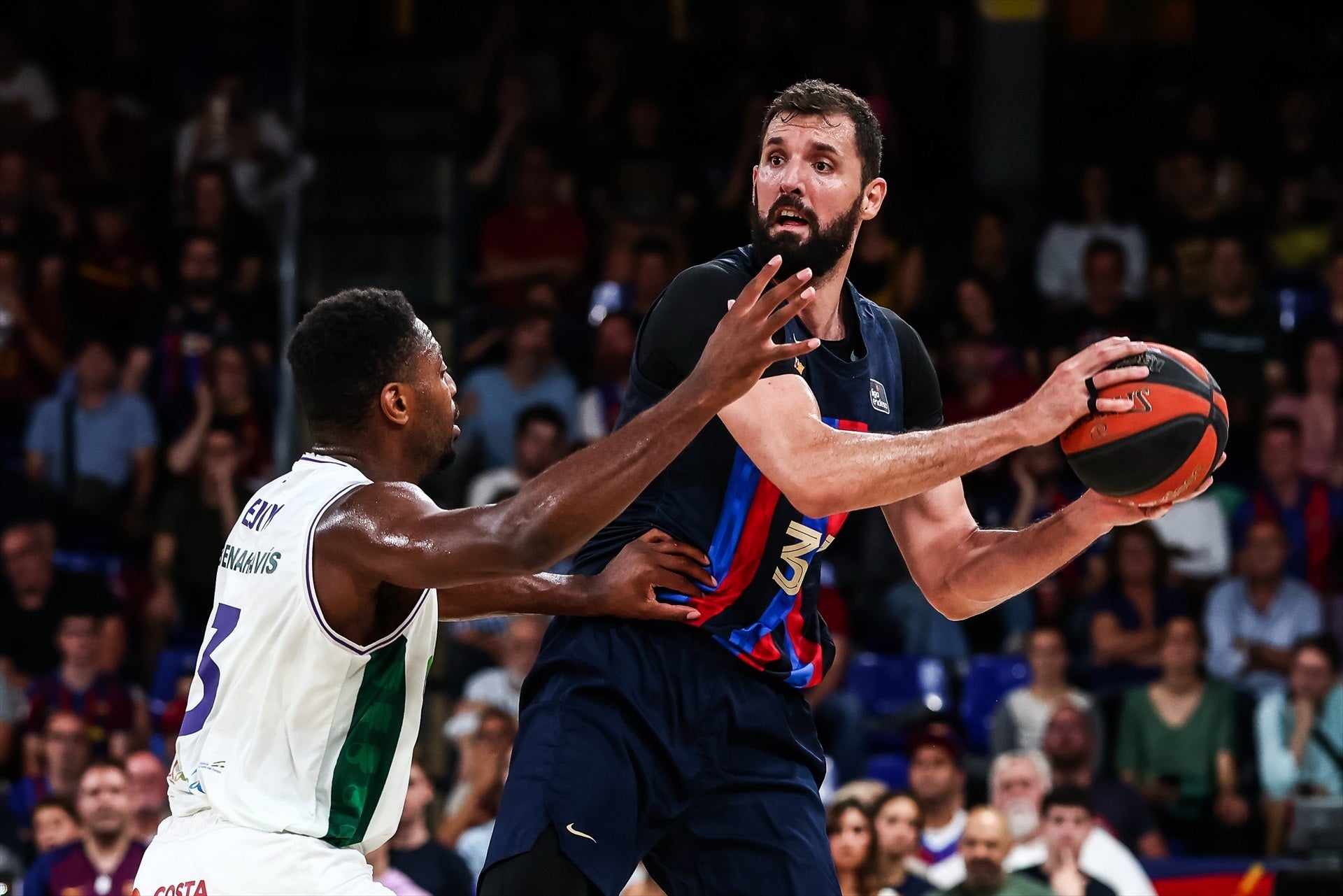 Nikola Mirotic, durant el partit contra Unicaja | Europa Press