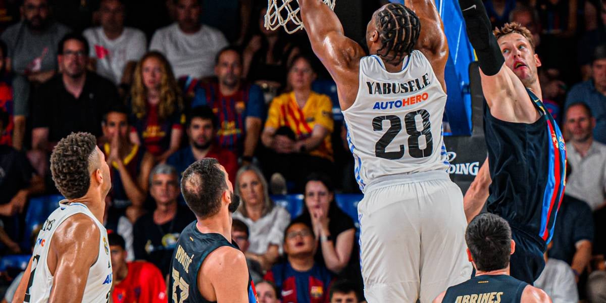 Guerschon Yabusele, durant la final de l'ACB al Palau Blaugrana | RM Baloncesto