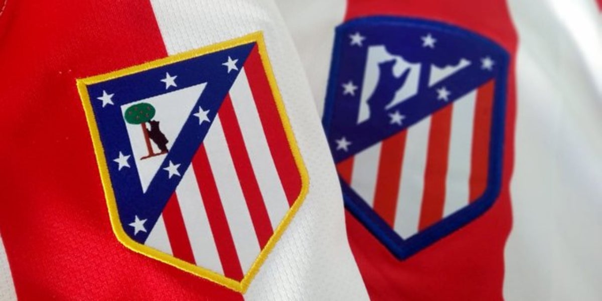 L'antic i l'actual escut de l'Atlètic de Madrid | @Atleti