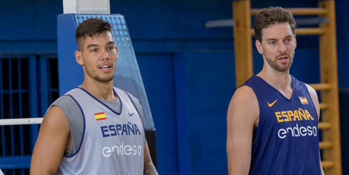 Willy Hernangómez i Pau Gasol a la selecció espanyola | @BaloncestoESP