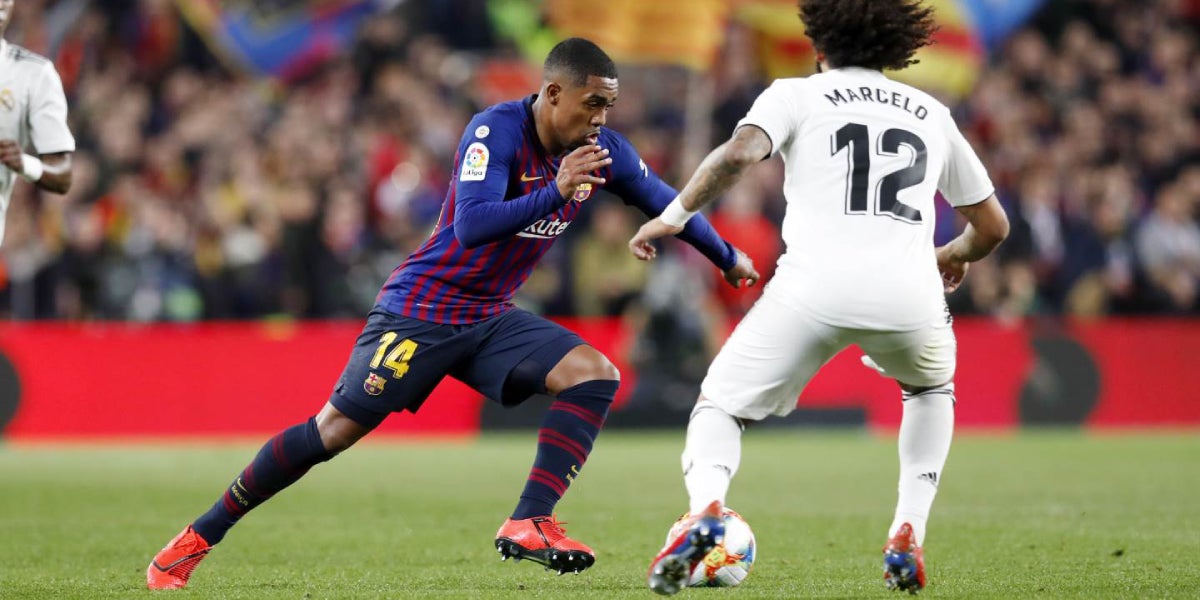 Malcom disputant un Clàssic en una imatge d'arxiu | FC Barcelona