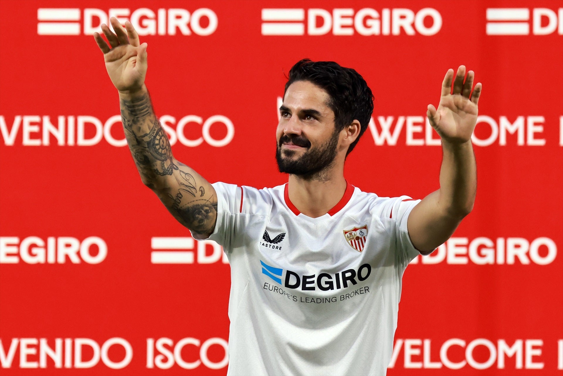 Isco, durante su presentación con el Sevilla | Europa Press
