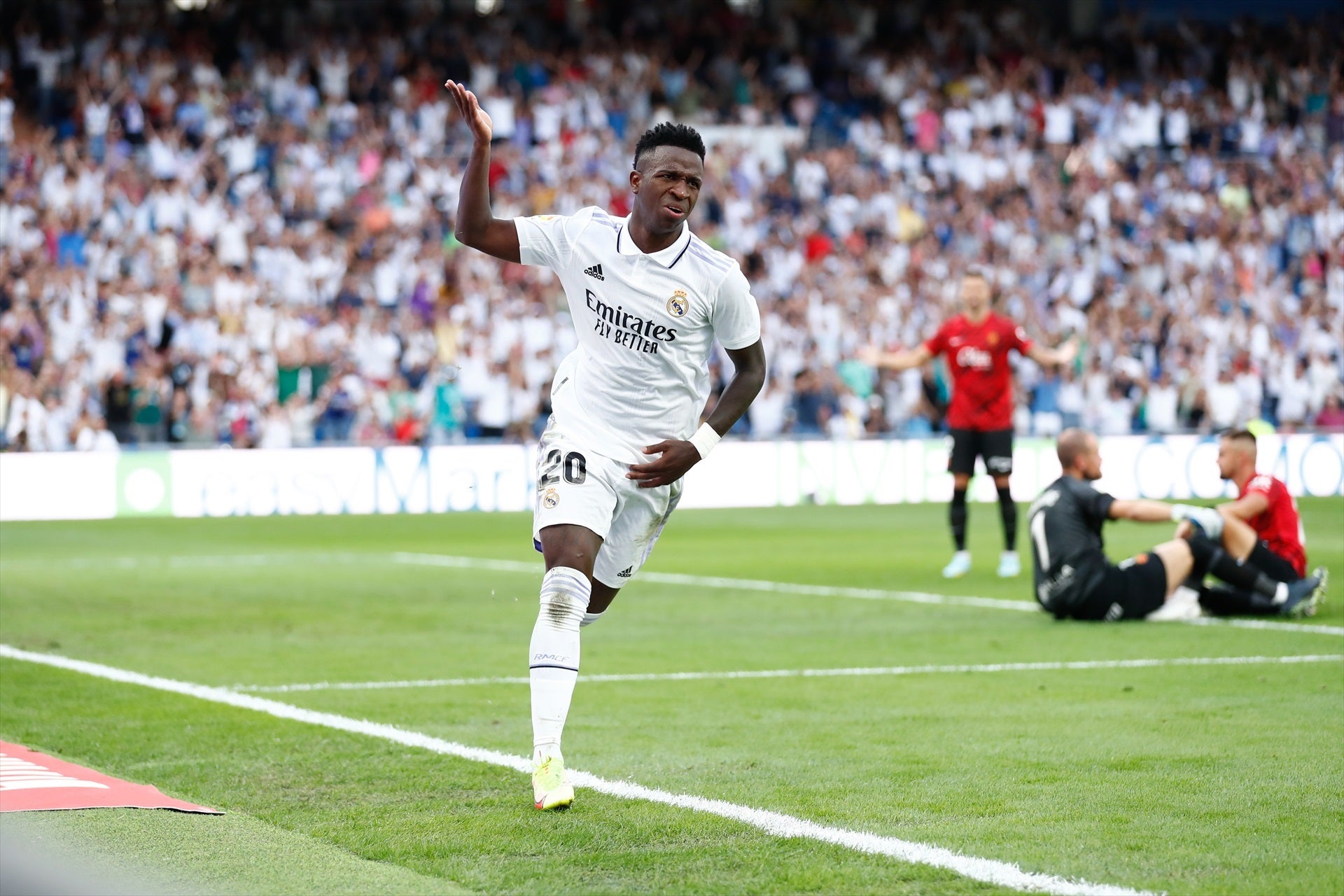 Vinicius Jr. celebra un gol contra el Mallorca | Europa Press