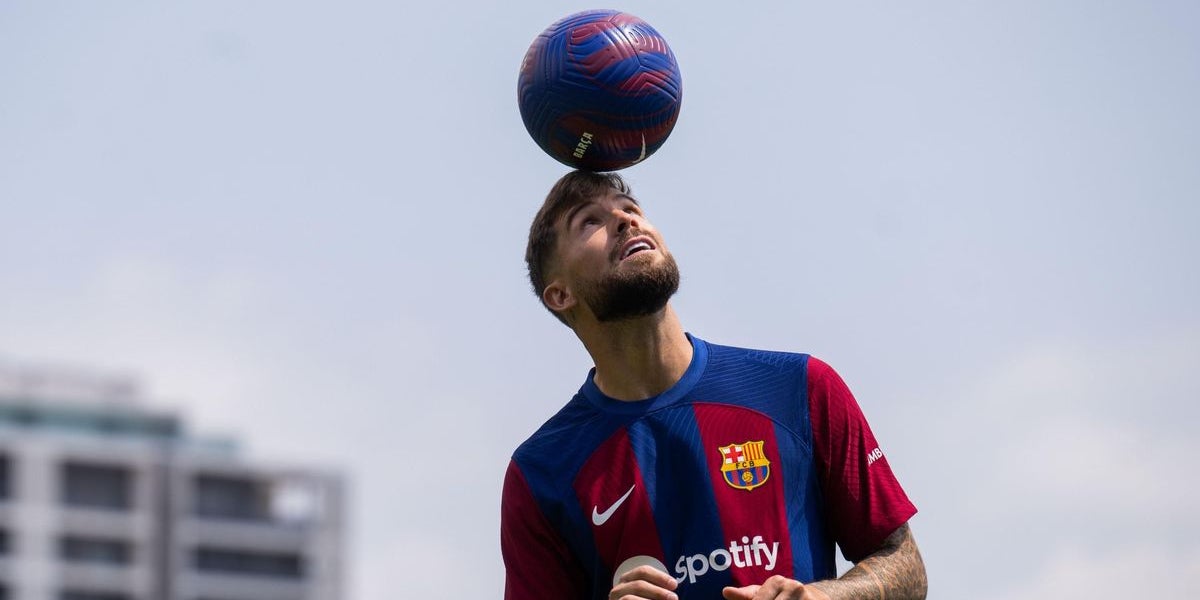 Iñigo Martínez, en su presentación con el Barça | FC Barcelona
