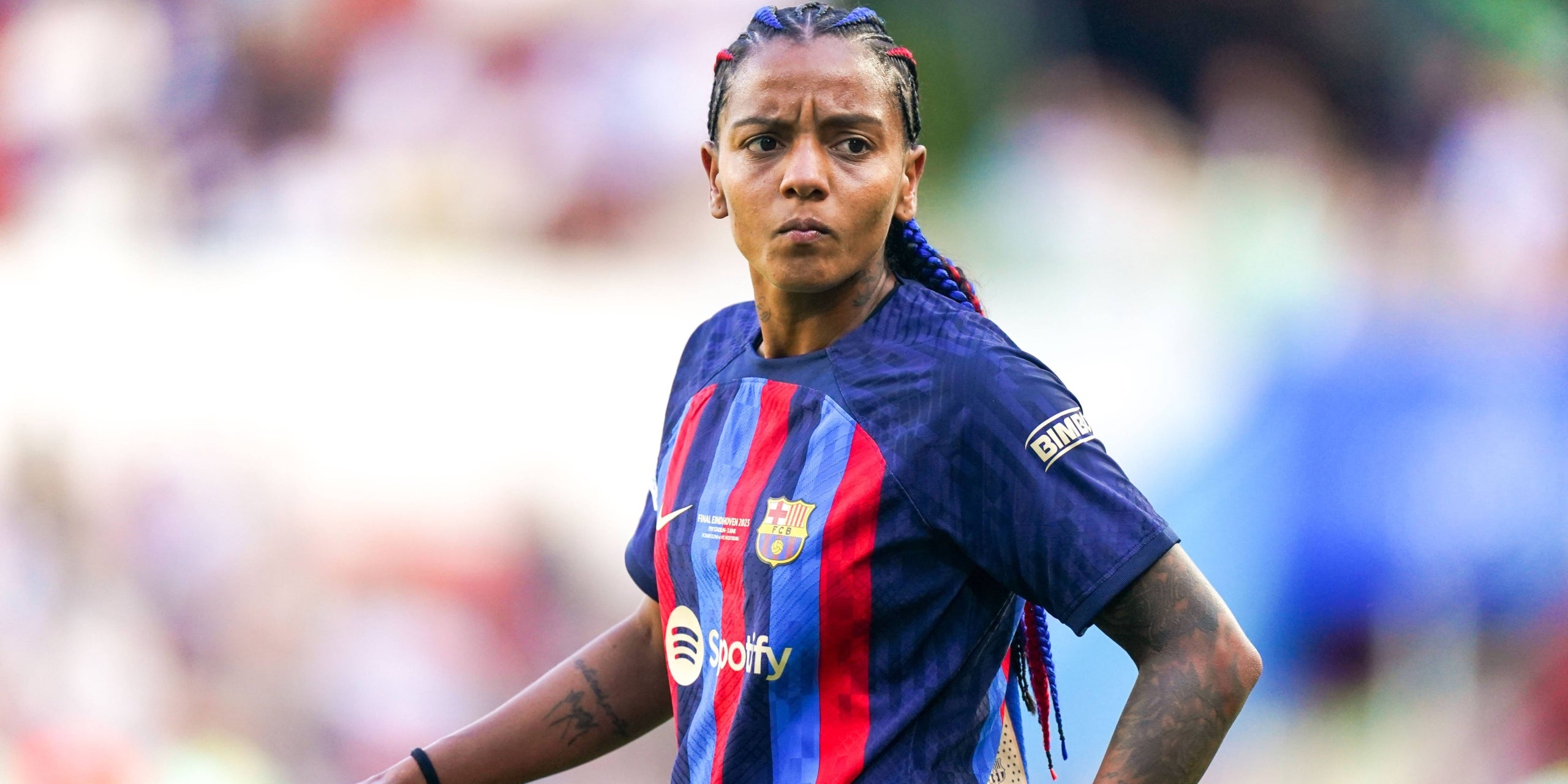 Geyse Ferreira, durant la final de Champions del Barça | Europa Press