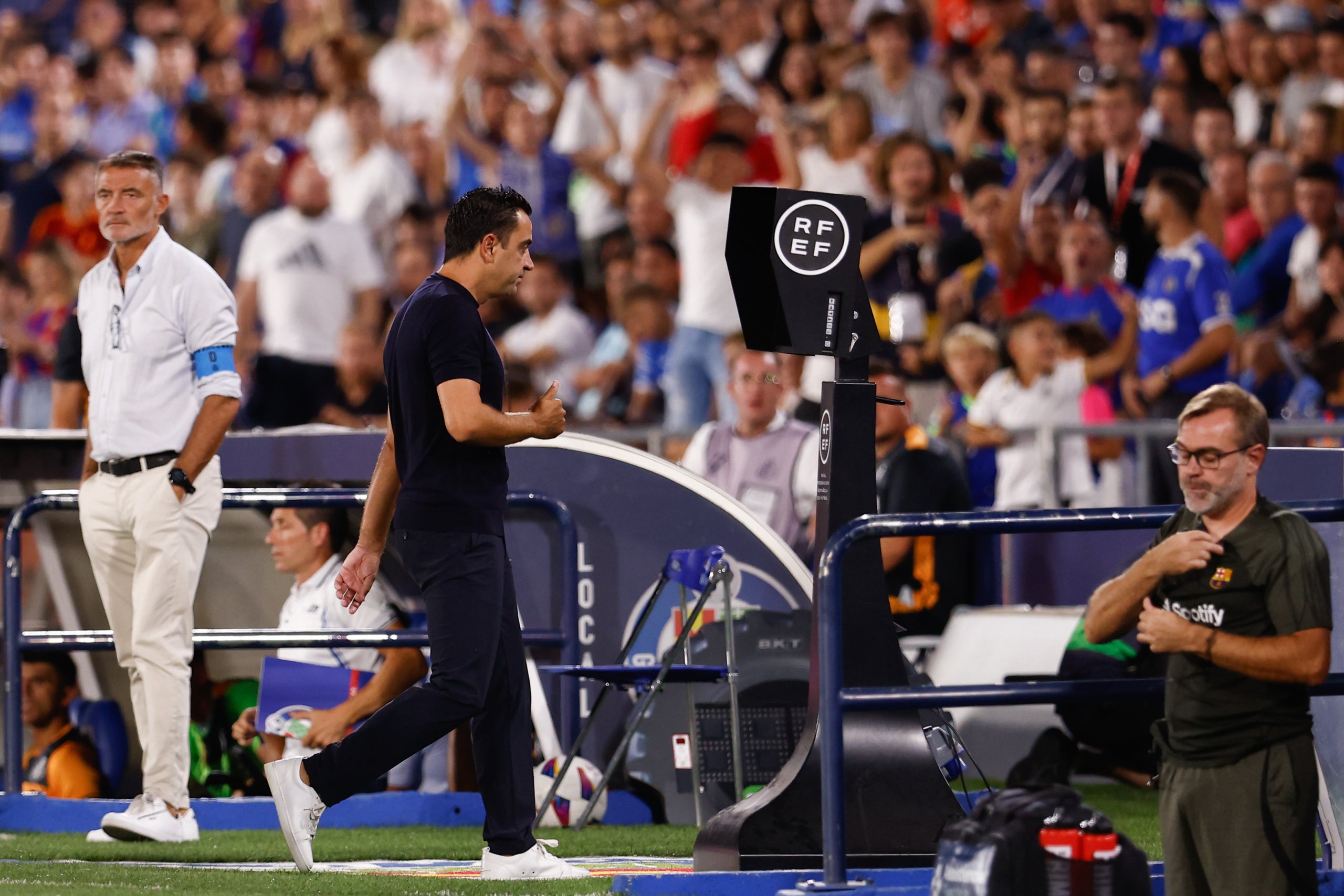 Xavi, després de ser expulsat a Getafe | Europa Press