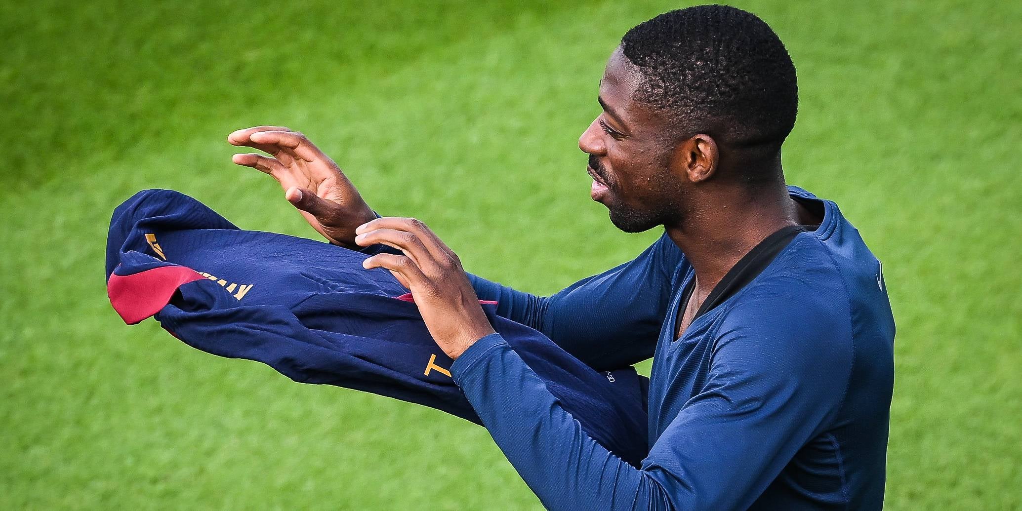 Ousmane Dembélé, durant un entrenament amb el PSG | Europa Press