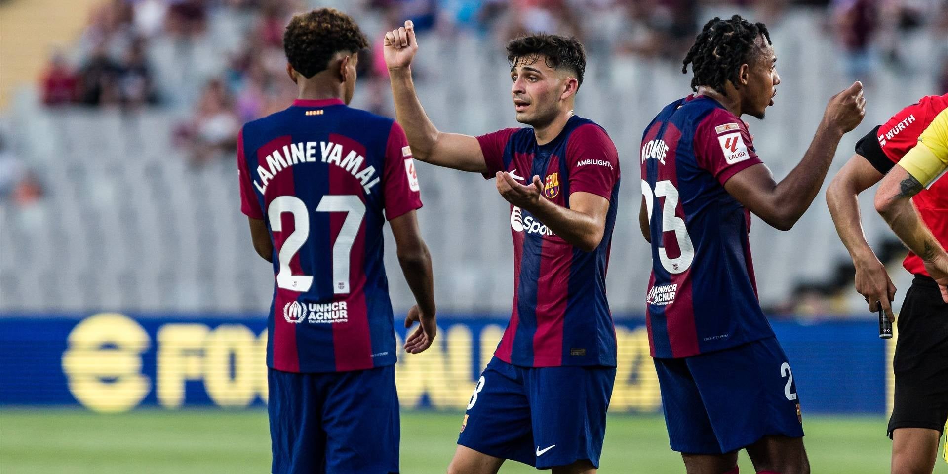 Pedri celebra el seu gol contra el Cadis | Europa Press