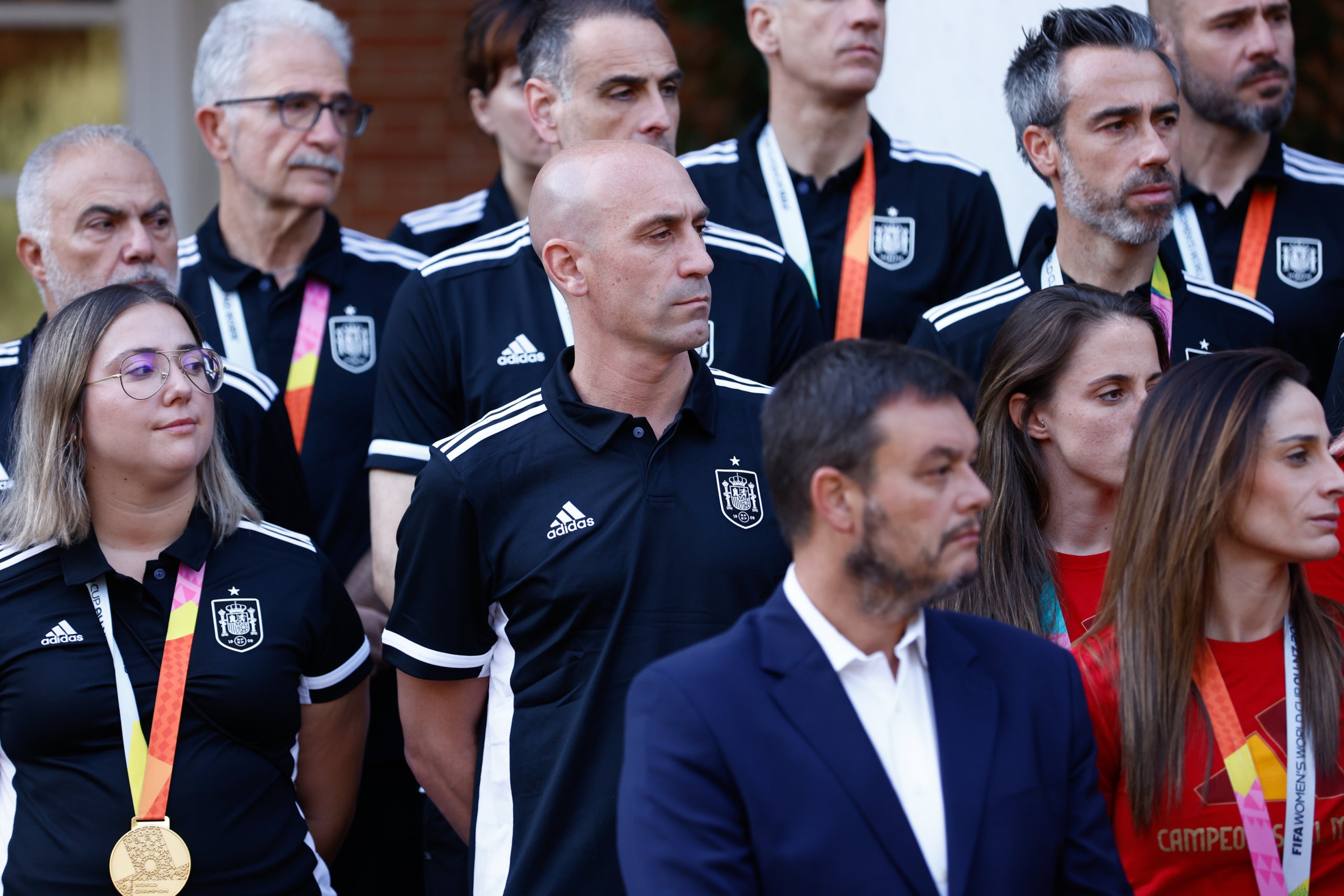Rubiales, durant la recepció oficial del govern espanyol | Europa Press