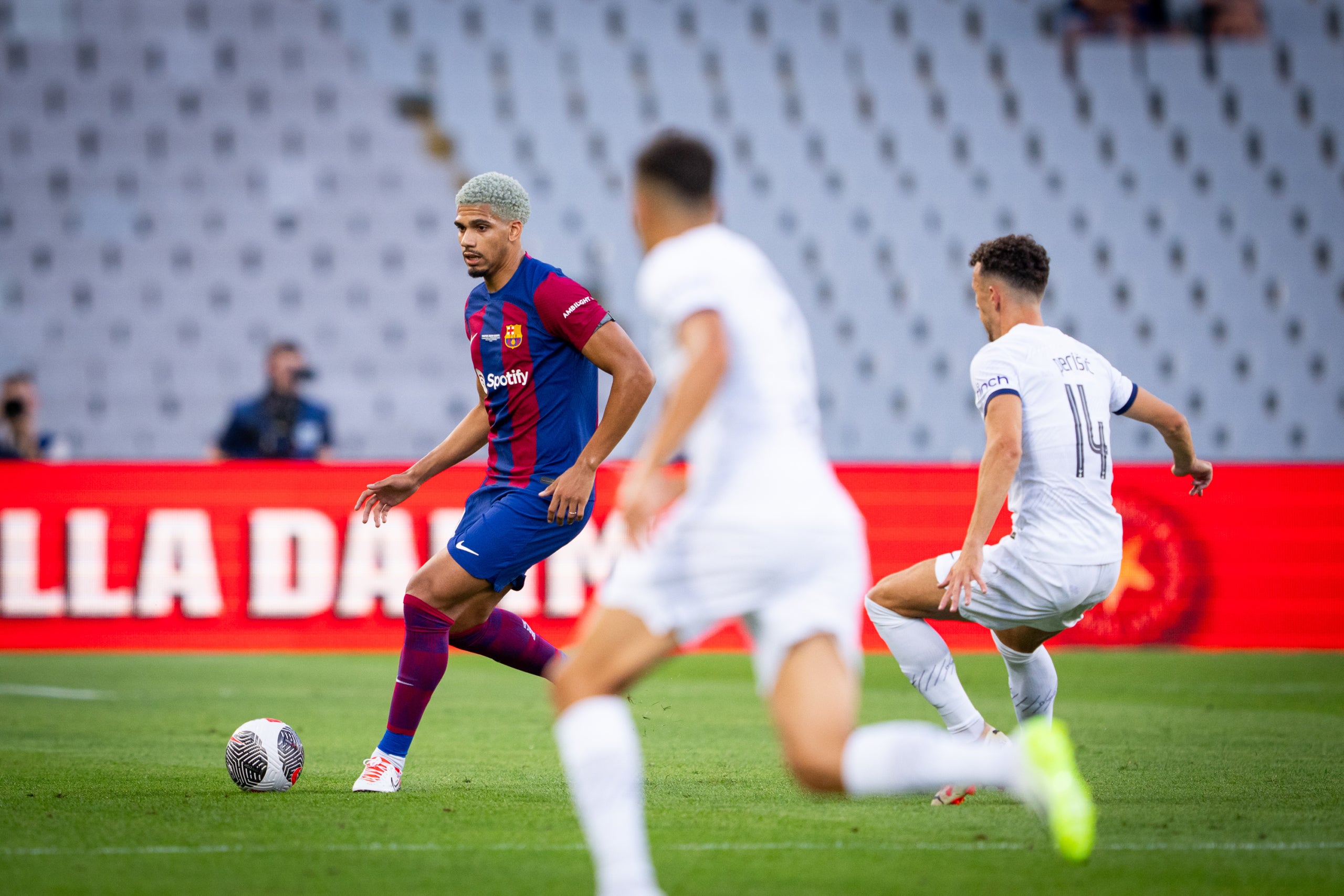 Ronald Araujo, durant el Gamper | FC Barcelona