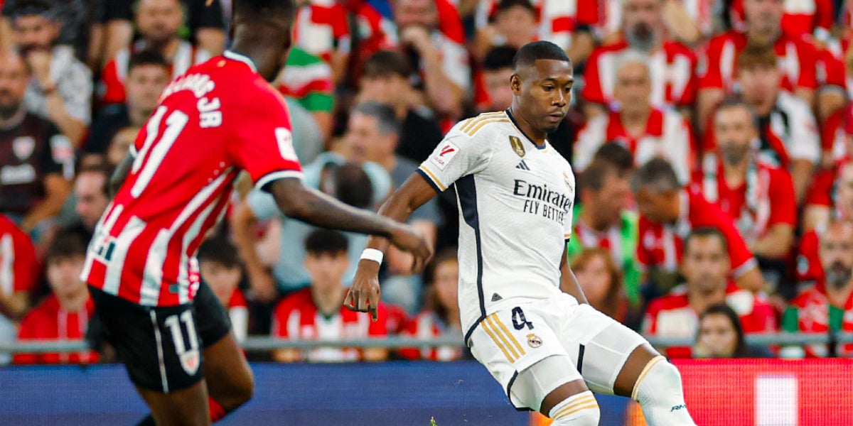 Alaba i Nico Williams durant l'Athletic-Reial Madrid | @realmadrid