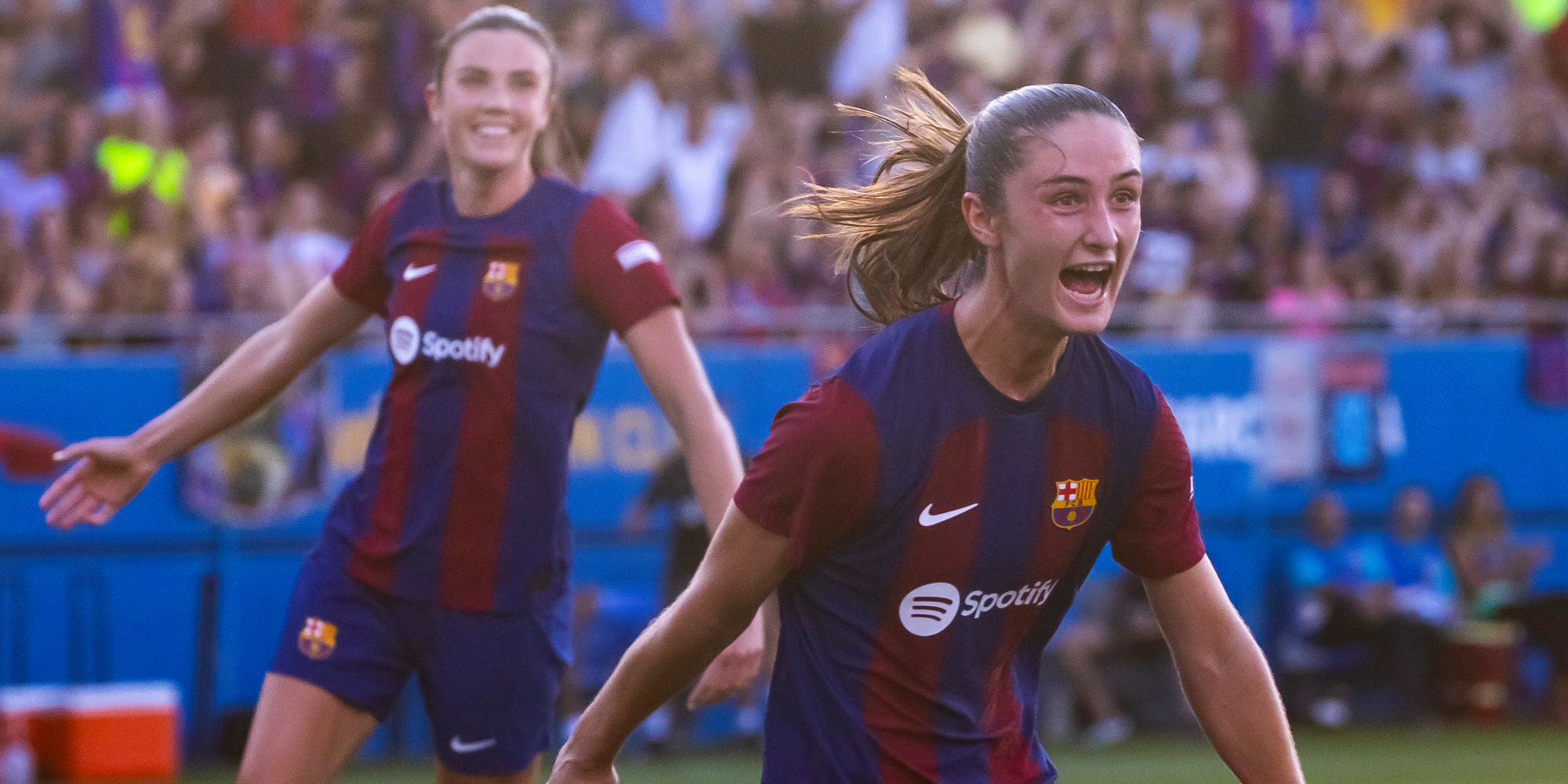 Bruna Vilamala, celebrant el seu gol | FC Barcelona