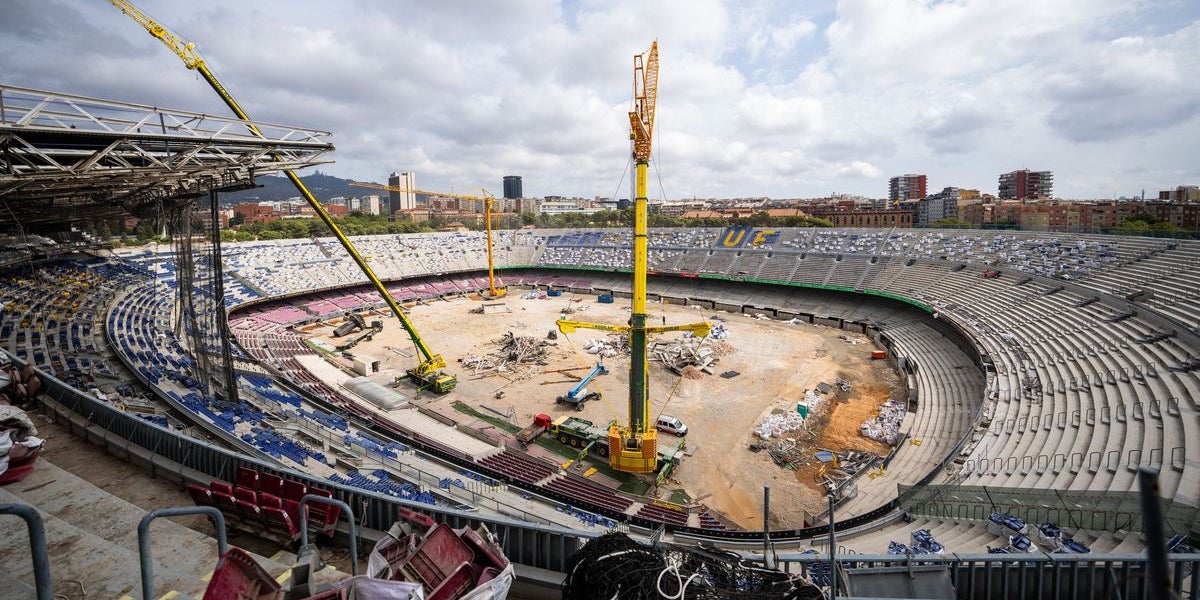 L'estat actual del Camp Nou en obres | FC Barcelona