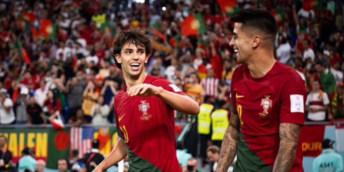 Joao Felix i Joao Cancelo, nous jugadors del Barça | @selecaoportugal