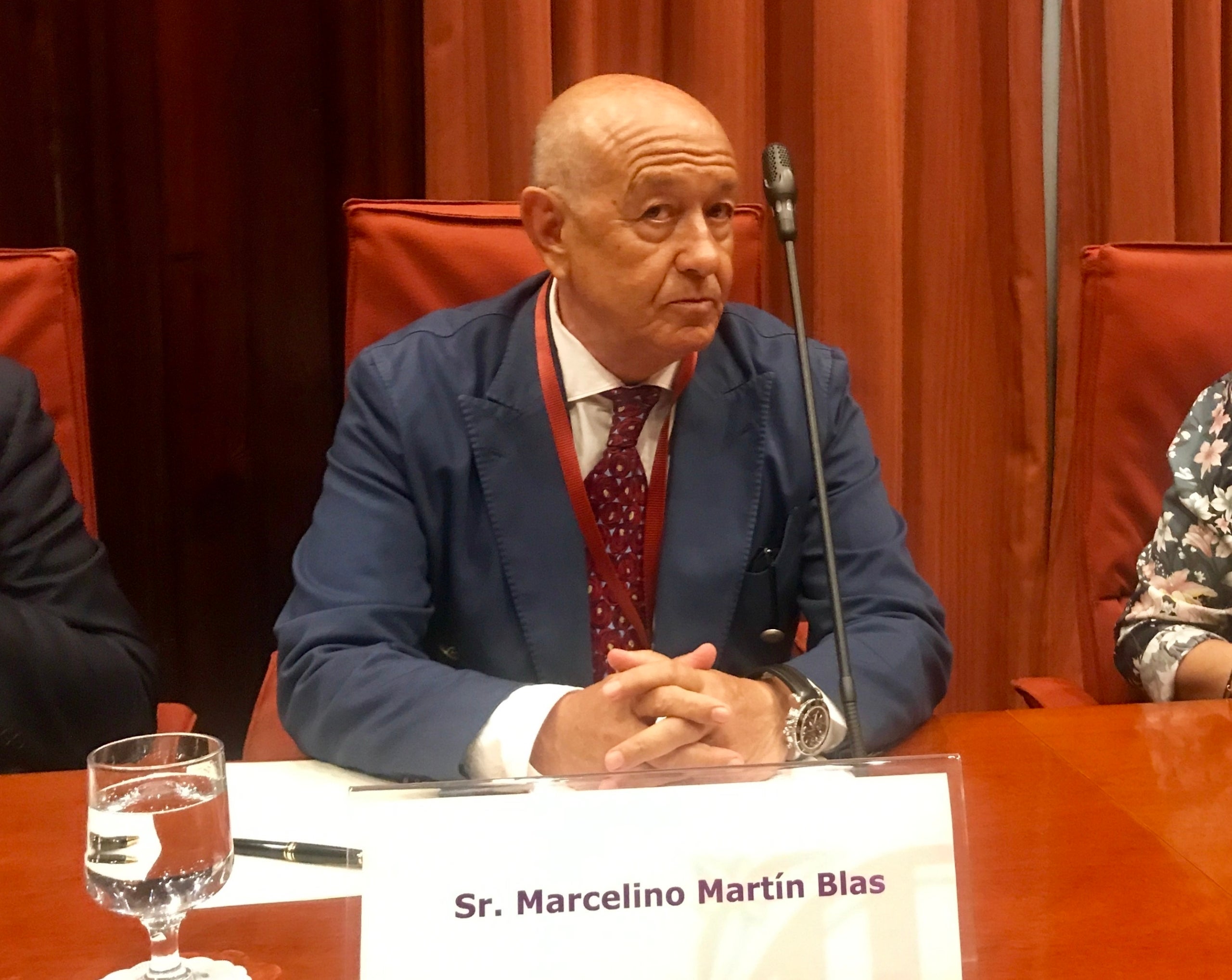 L'excap de la Unitat d'Afers Interns del CNP, Marcelino Martín Blas, en una compareixença al Parlament/Parlament