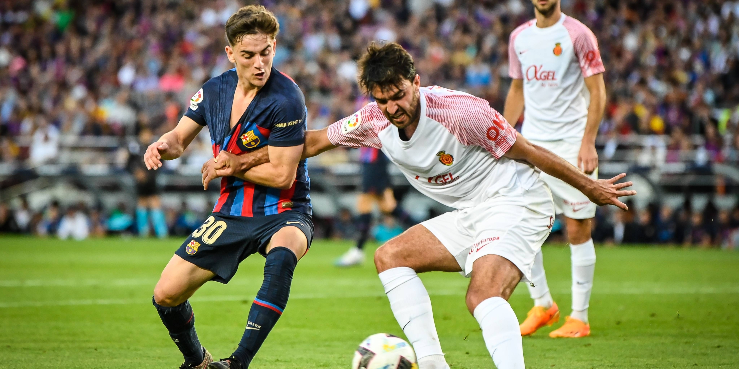Gavi, durant el Barça-Mallorca de la temporada 2022-2023 | Europa Press