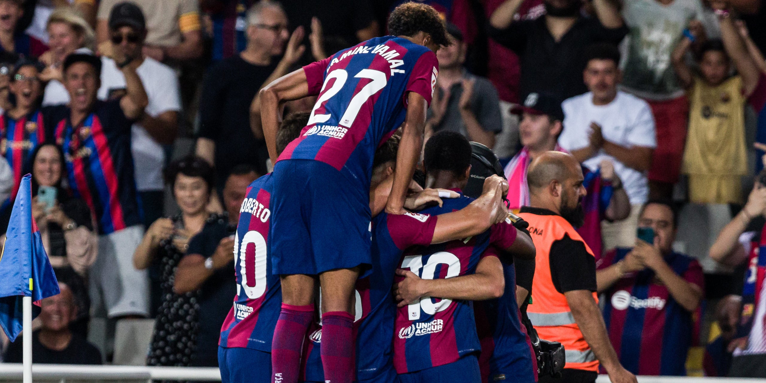 Els jugadors del Barça, celebrant un gol | Europa Press