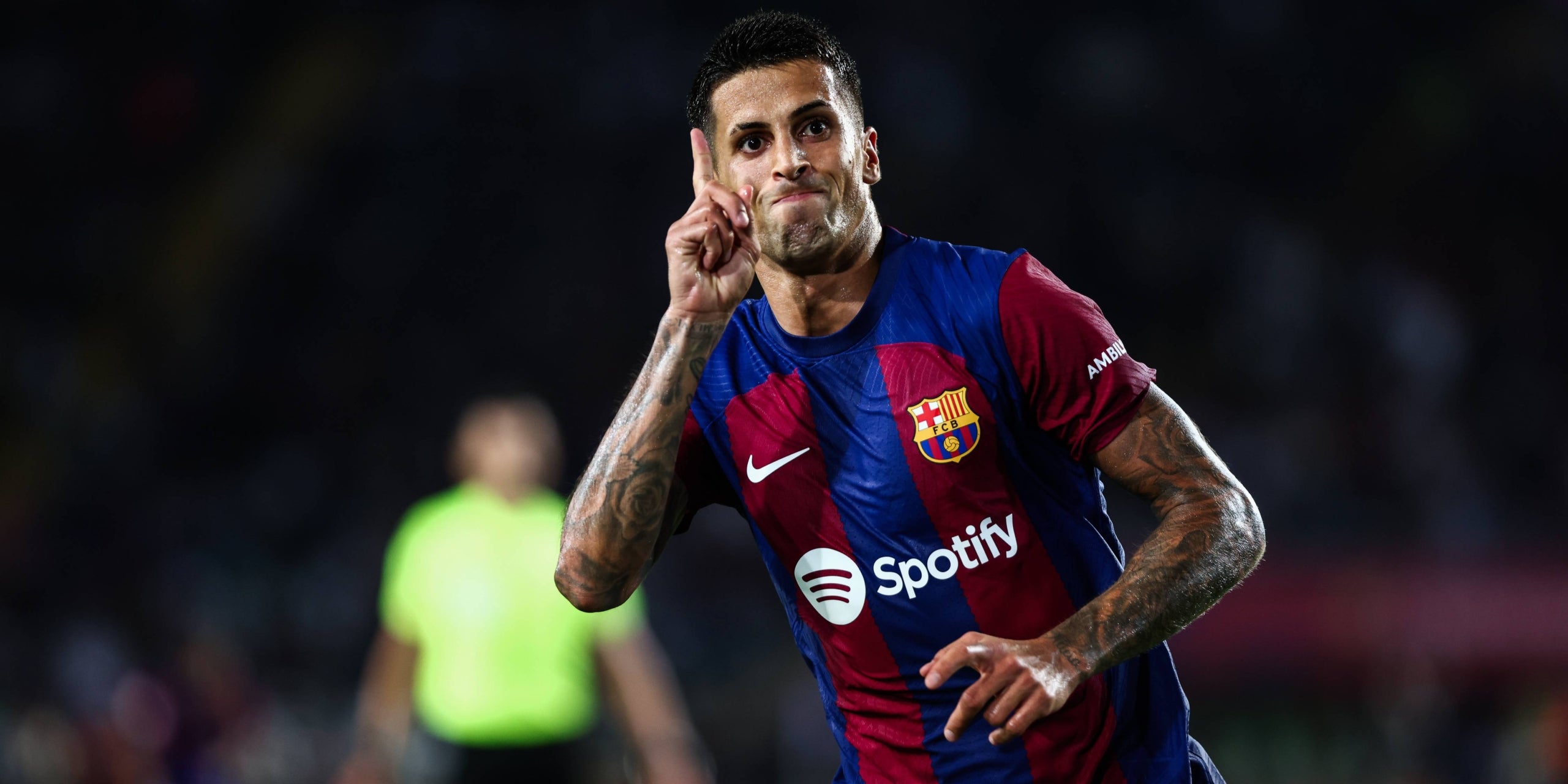 Joao Cancelo celebra un gol amb el Barça | Europa Press