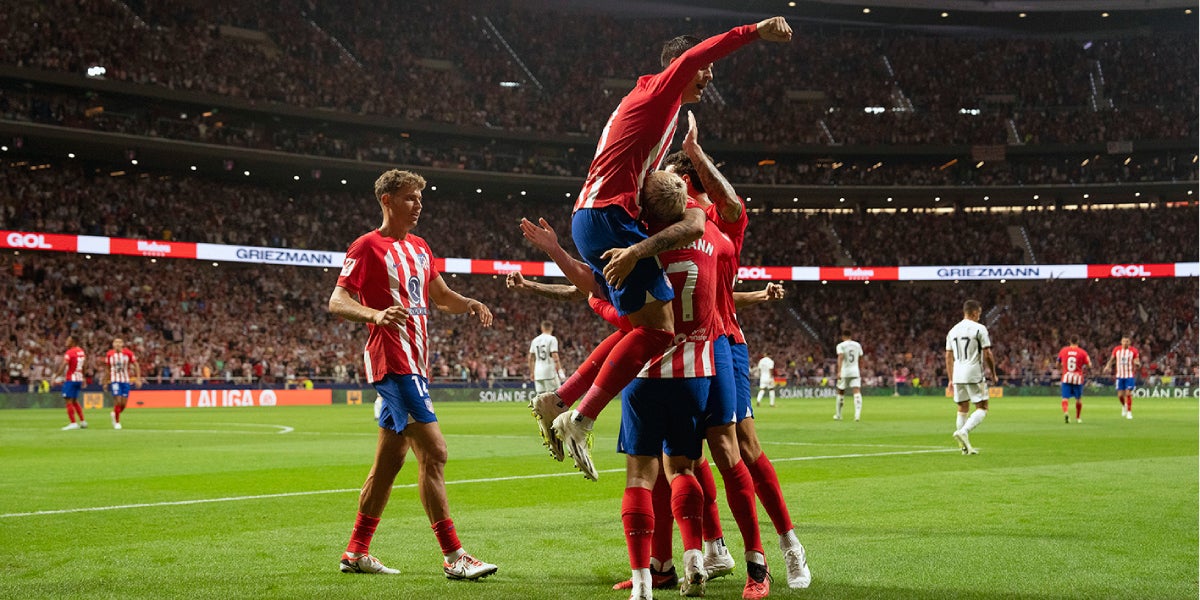 Els jugadors de l'Atlètic celebrant un gol | Atlético de Madrid