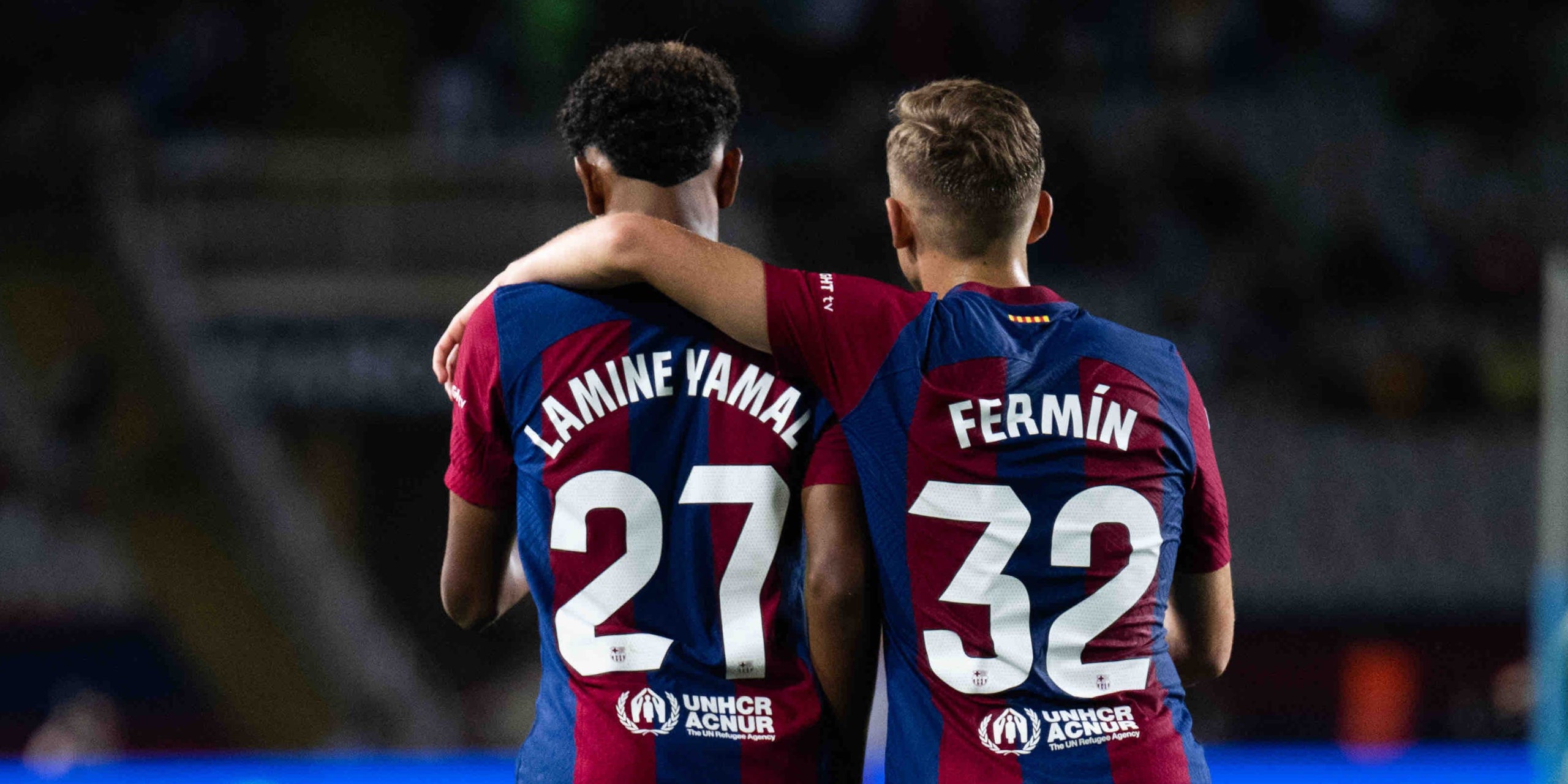 Lamine Yamal i Fermín López, en un partit amb el Barça | FC Barcelona