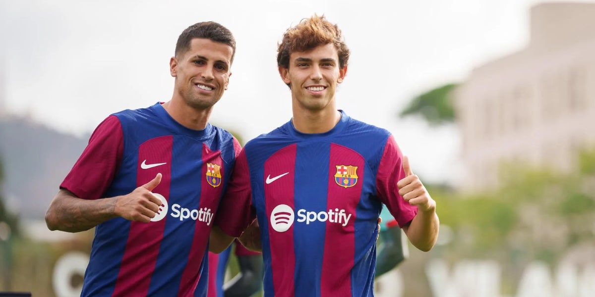 João Félix i João Cancelo, jugadors del Barça | FC Barcelona