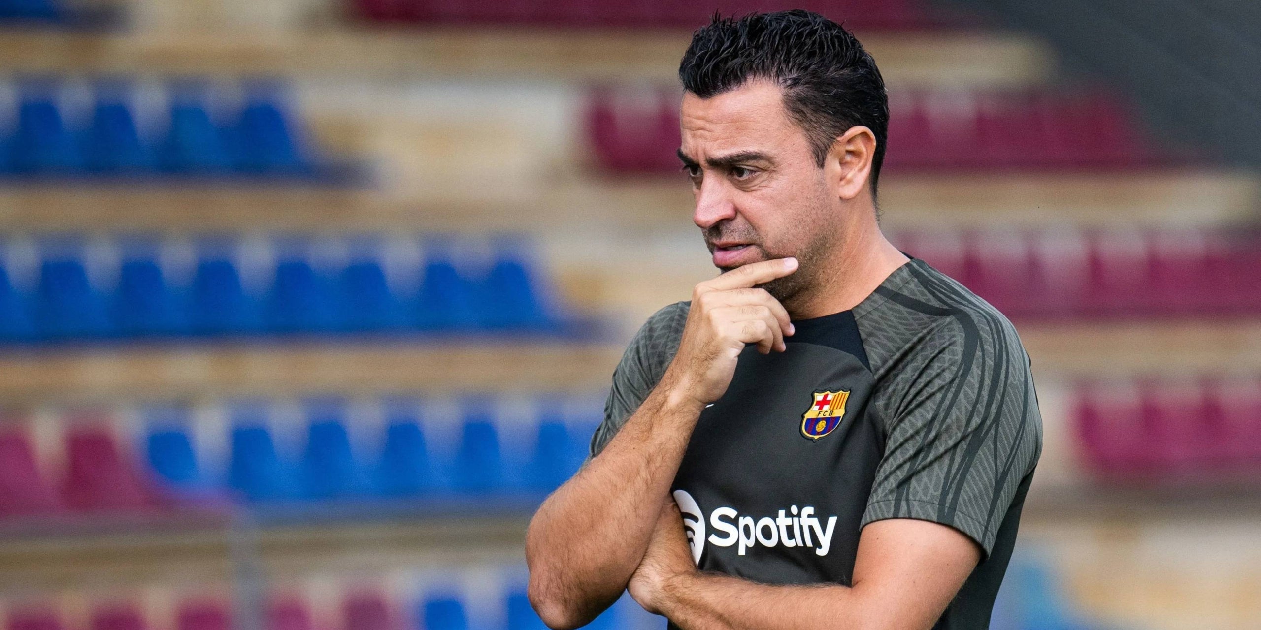 Xavi Hernández, durante un entrenamiento del Barça | FC Barcelona