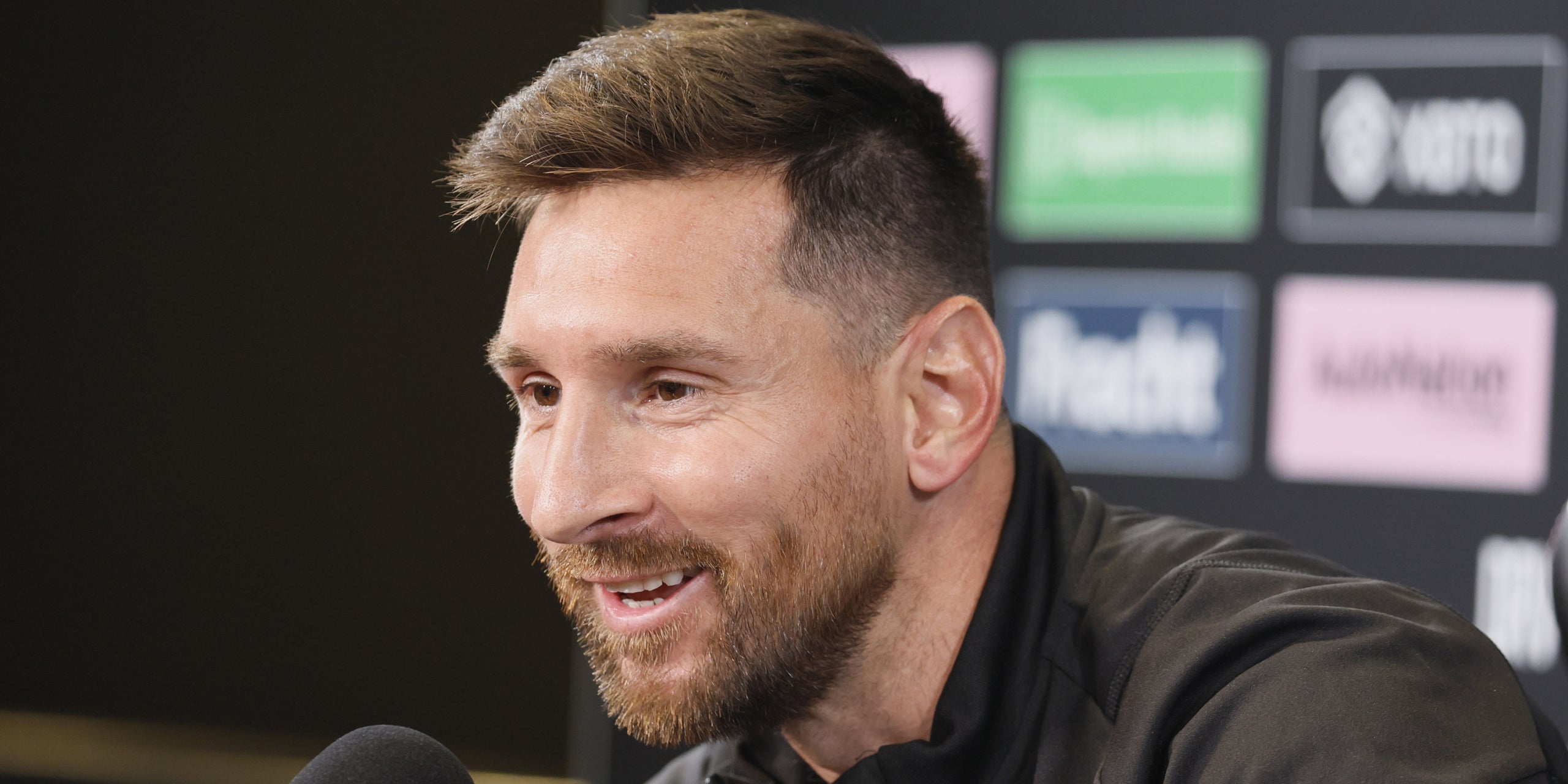 Leo Messi, en roda de premsa amb l'Inter Miami | Europa Press