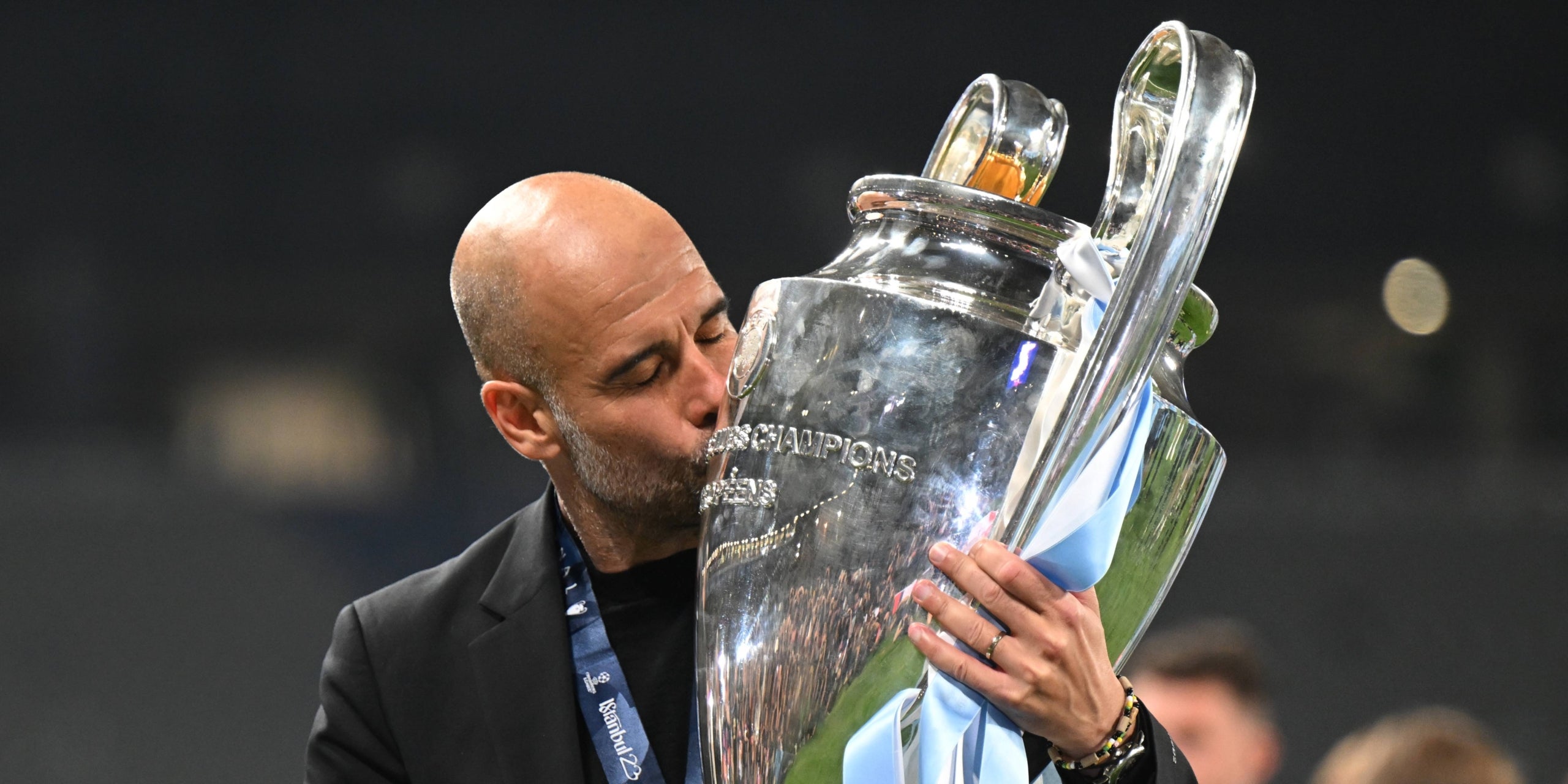 Pep Guardiola, amb el títol de la Champions | Europa Press