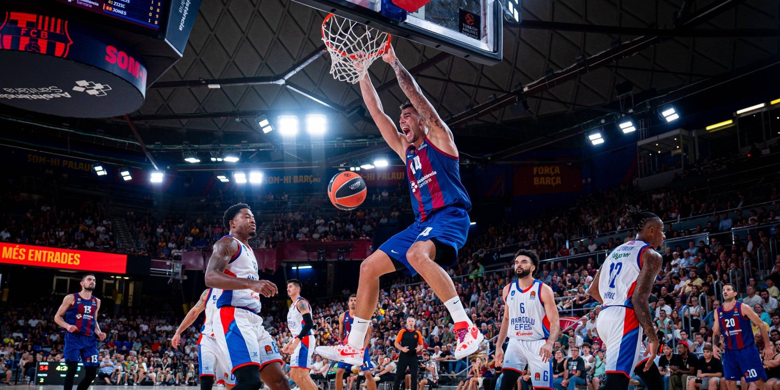 Willy Hernangómez, durante el partido contra Efes | FC Barcelona
