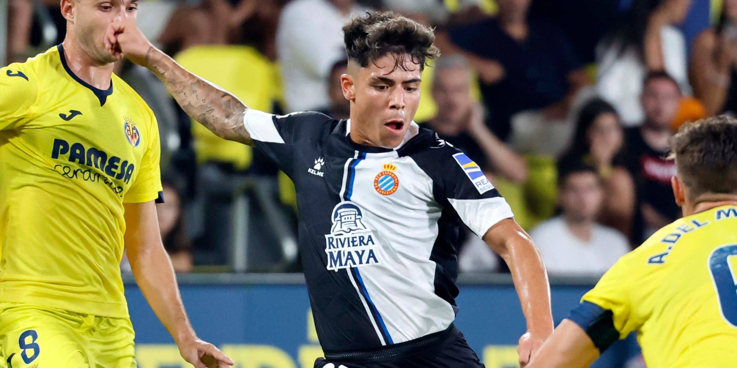 Nico Melamed, durant el partit contra el Vila-real B | RCD Espanyol