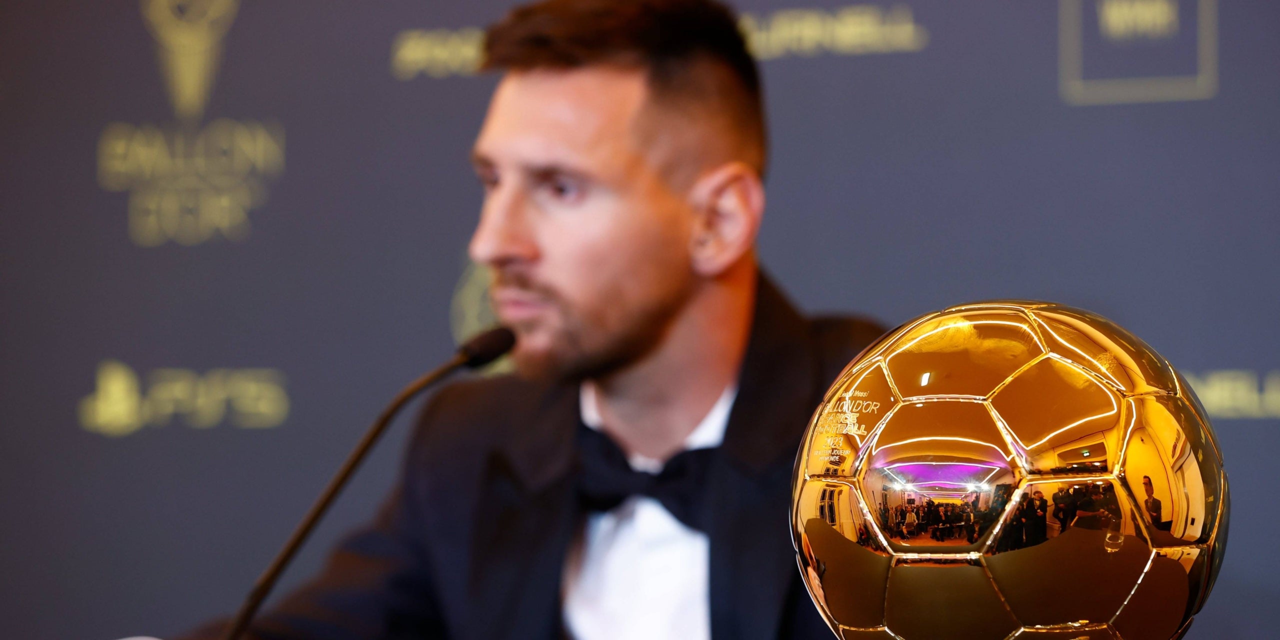 Leo Messi, amb la Pilota d'Or 2023 | Ballon d'Or