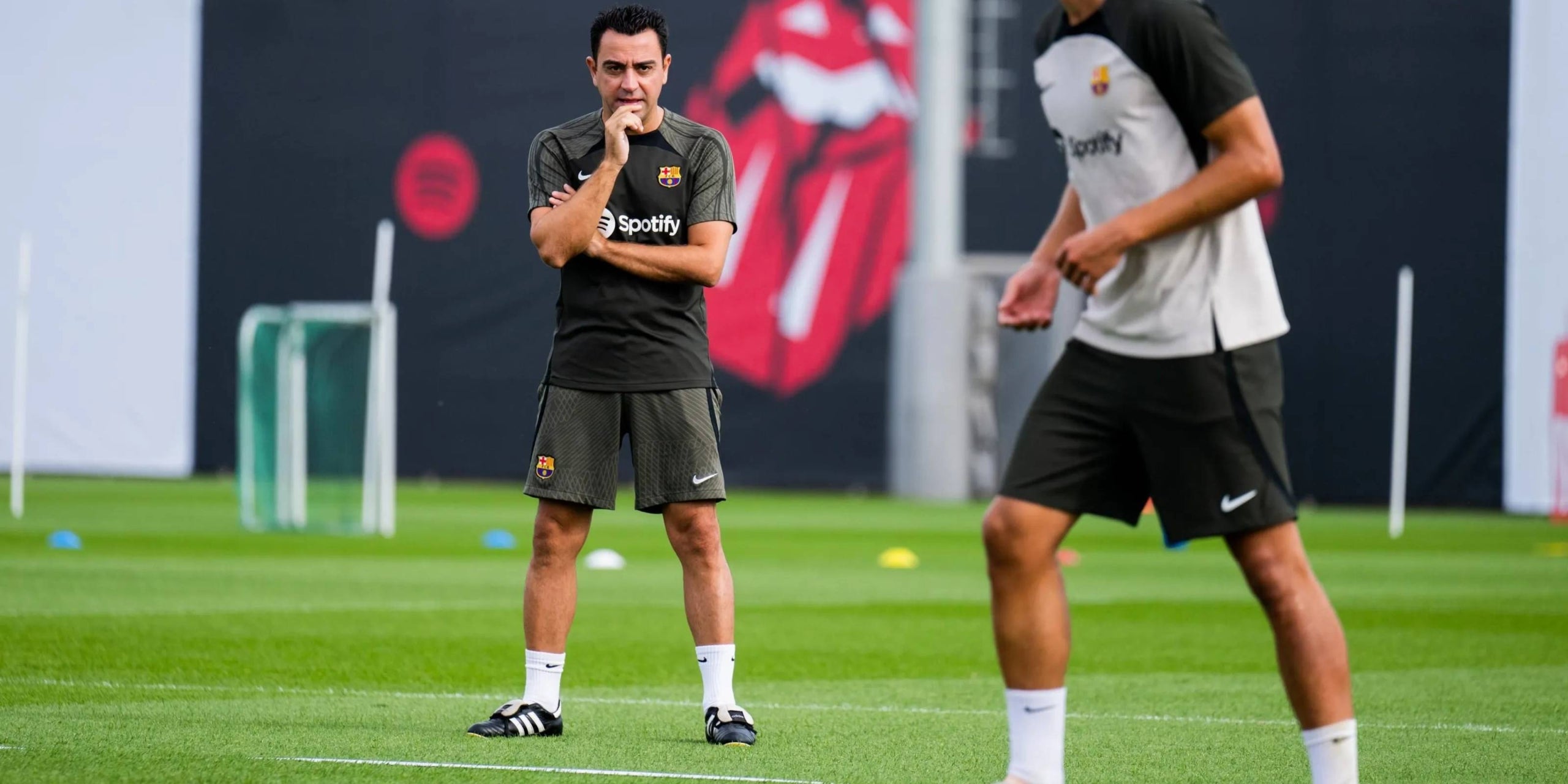 Xavi Hernández, durante el entrenamiento del Barça | FC Barcelona