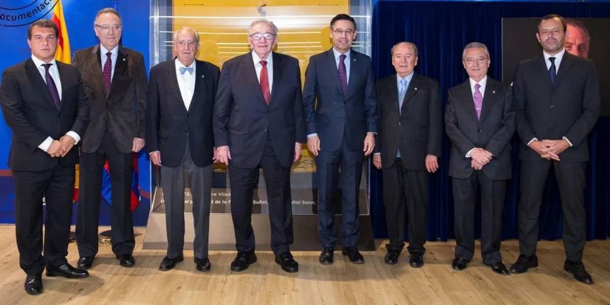 Los presidentes del Barça vivos en 2016 para rendir homenaje a Johan Cruyff | FC Barcelona