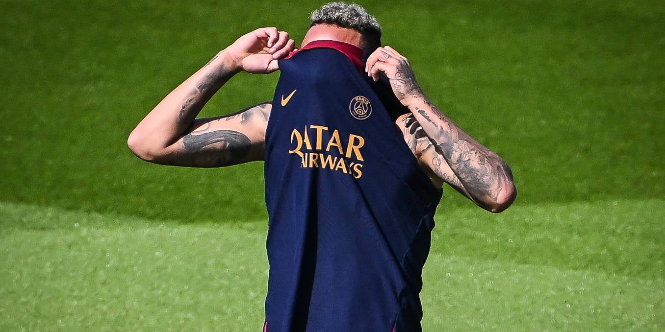 Neymar, durant un entrenament del PSG | Europa Press