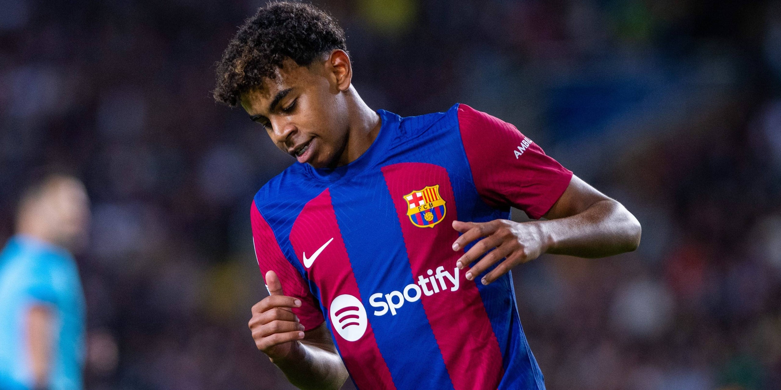 Lamino Yamal, durante un partido del Barça | Europa Press