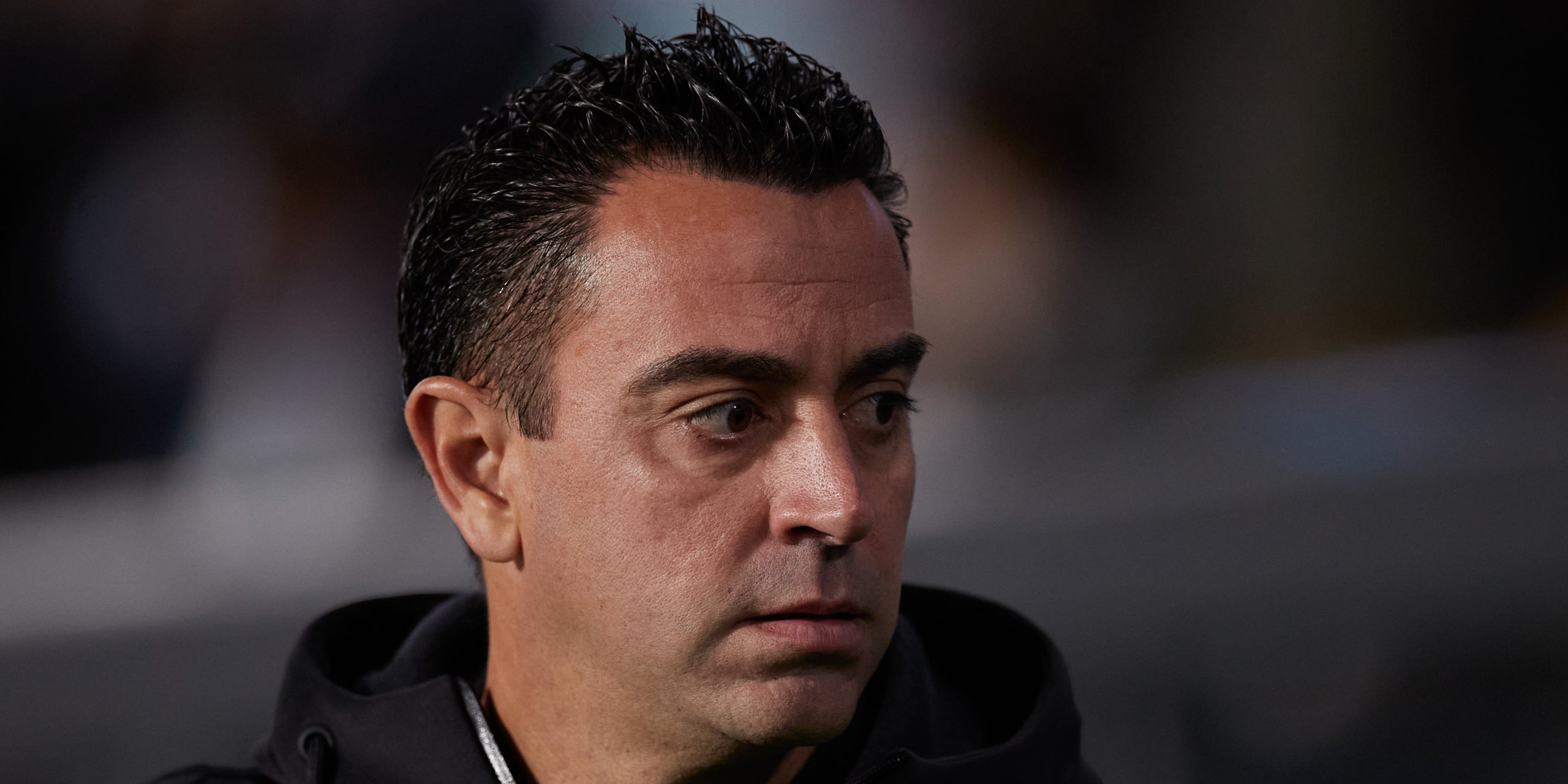 Xavi Hernández, durante el partido contra la Real Sociedad | Europa Press