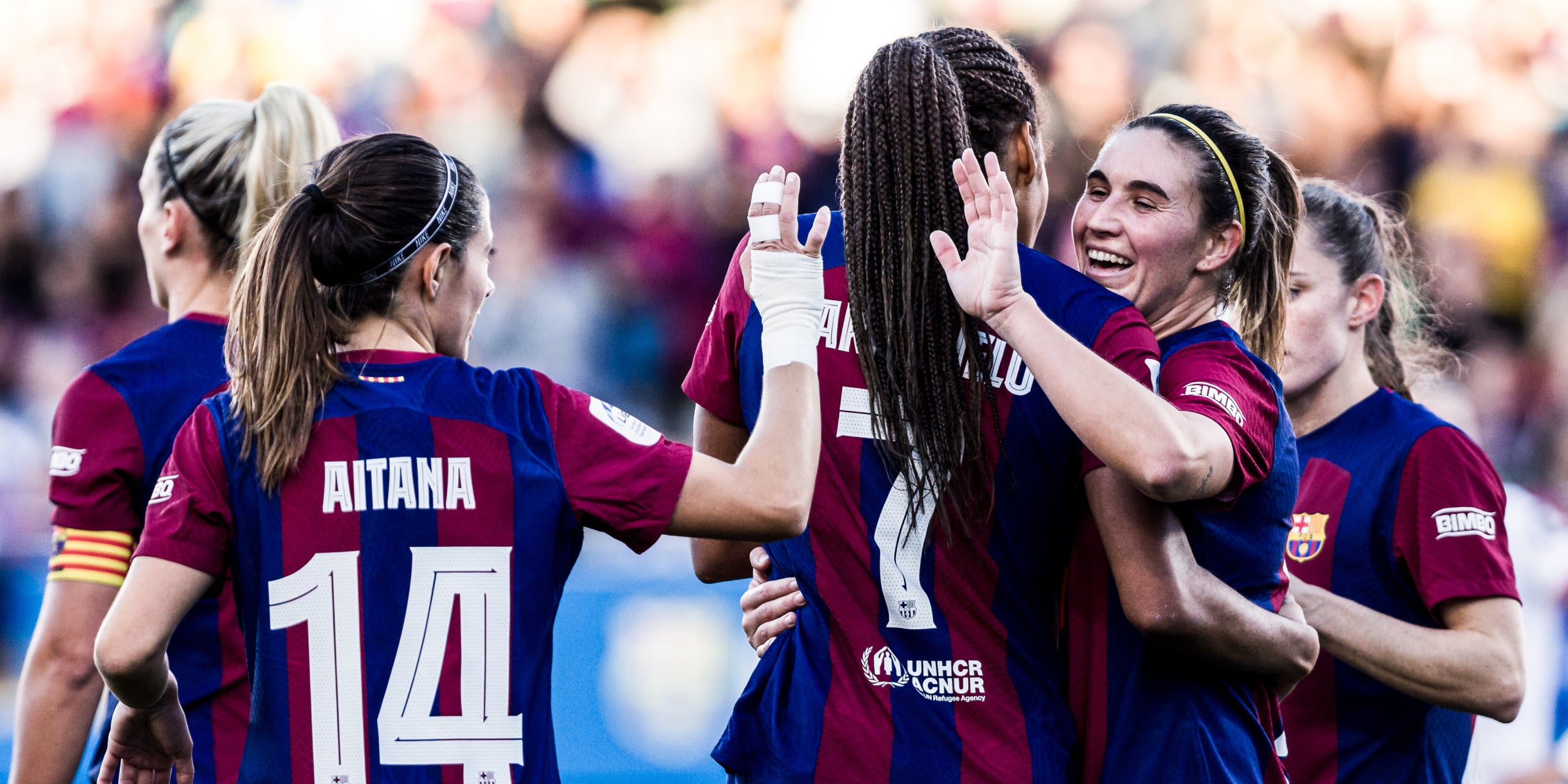 Las jugadoras del Barça, celebrando un gol contra el Sevilla | Europa Press