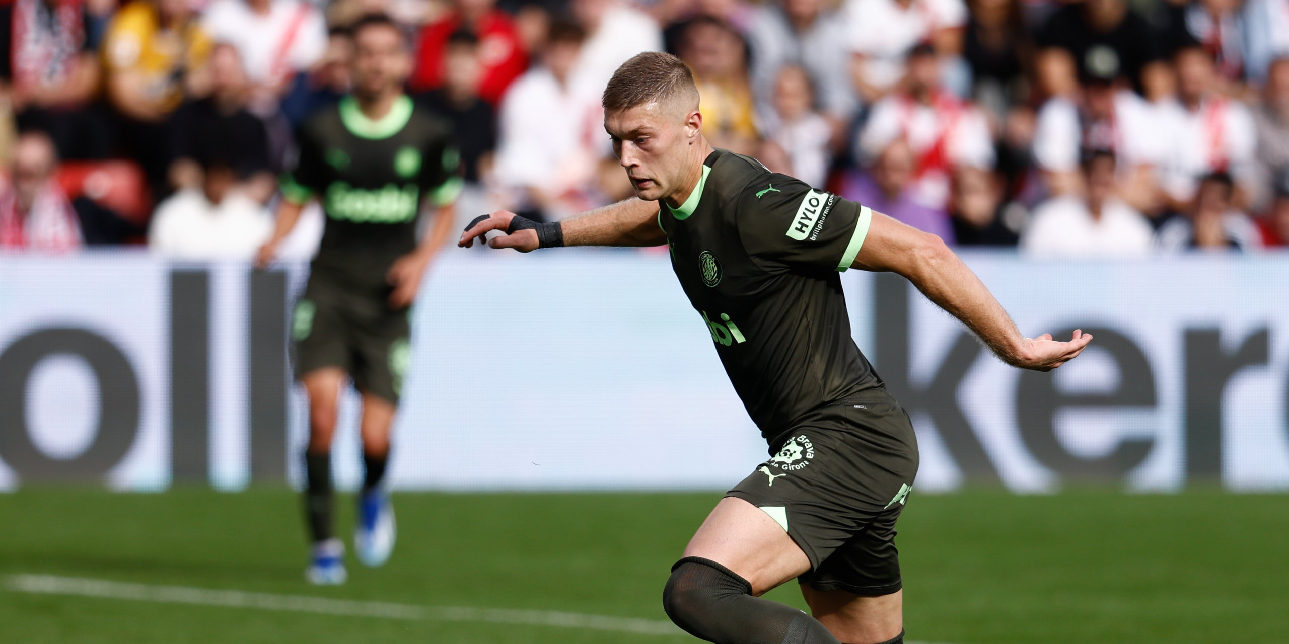 Artem Dovbyk, durante el partido contra el Rayo | Europa Press