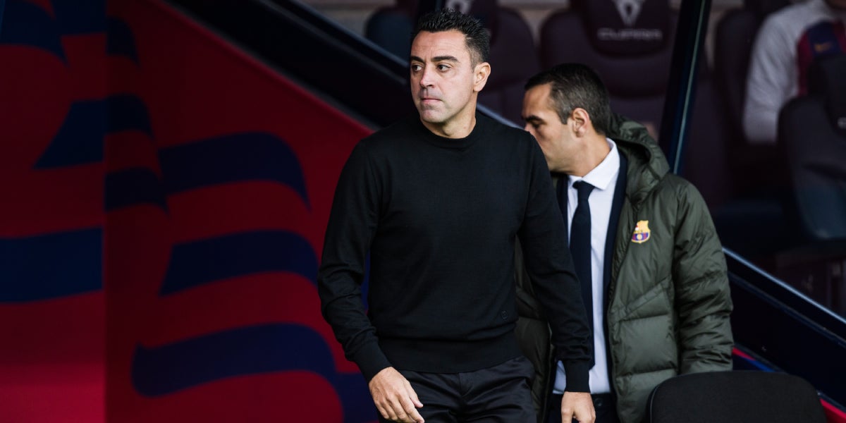 Xavi Hernández durant el Barça-Alabès | Europa Press