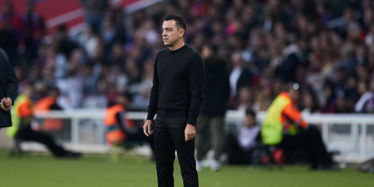 Xavi Hernández durant el Barça-Alabès | Europa Press