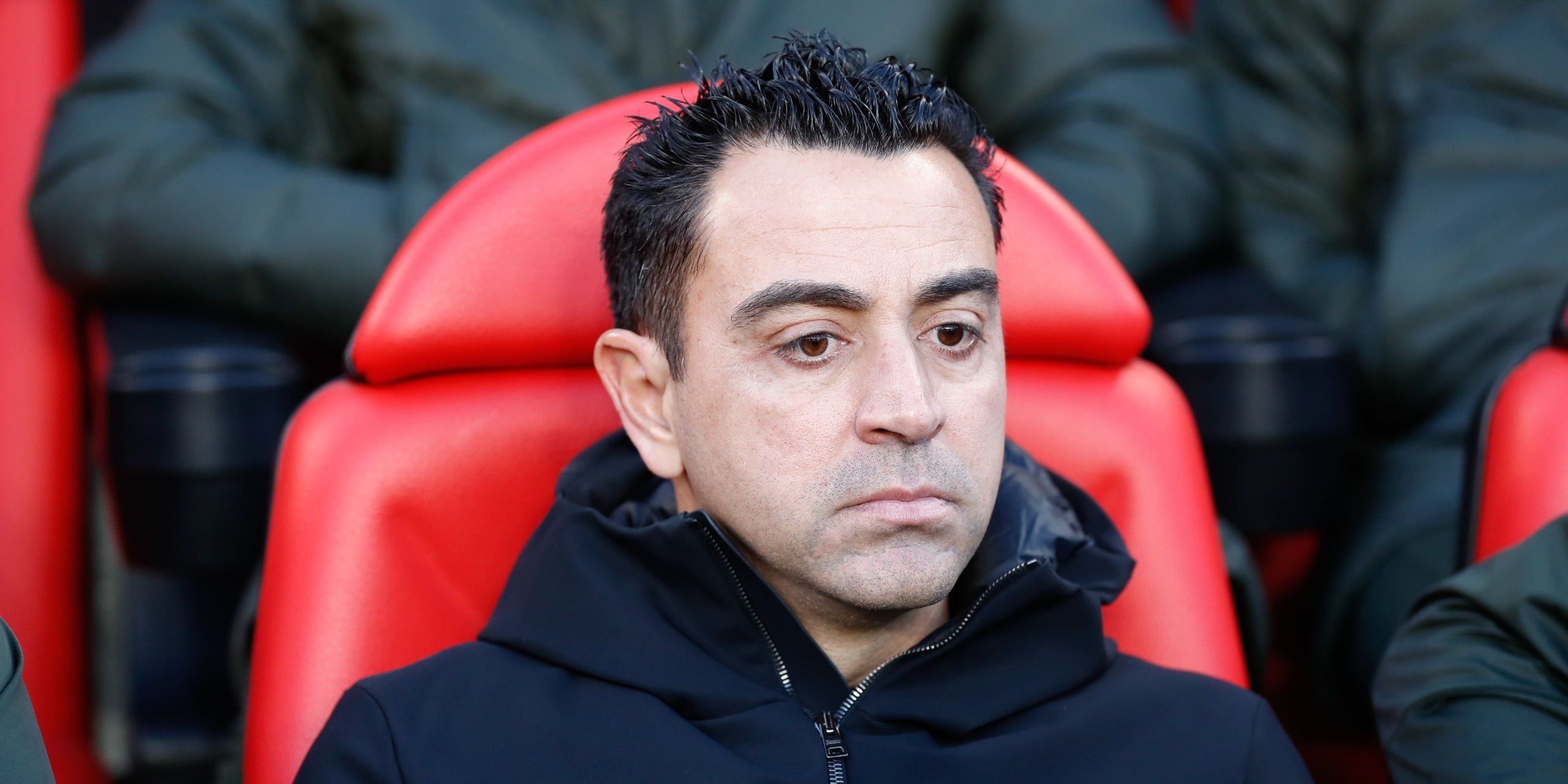 Xavi Hernández, durant el partit contra el Rayo | Europa Press