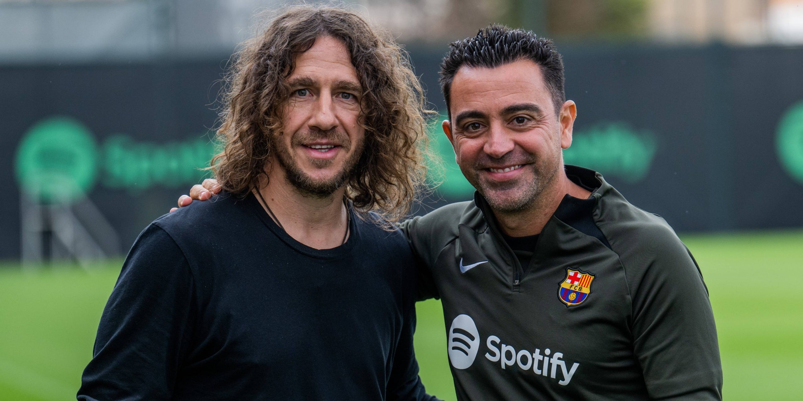 Carles Puyol i Xavi, a l'entrenament del Barça | FC Barcelona